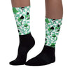 Green Glow 1s DopeSkill Sublimated Socks Mushroom Graphic