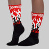 Red Collection DopeSkill Sublimated Socks FIRE Graphic