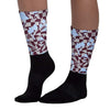 Burgundy 5s DopeSkill Sublimated Socks Mushroom Graphic