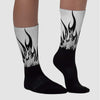 Off Noir 3s DopeSkill Sublimated Socks FIRE Graphic