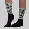 Cool Grey 9s DopeSkill Sublimated Sock Hustle Graphic