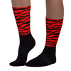 Satin Bred 1s DopeSkill Sublimated Socks Abstract Tiger Graphic