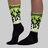 Bright Cactus 13s DopeSkill Sublimated Sock FIRE Graphic