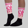 Iced Carmine 4s DopeSkill Sublimated Socks FIRE Graphic