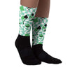 Green Glow 1s DopeSkill Sublimated Socks Mushroom Graphic