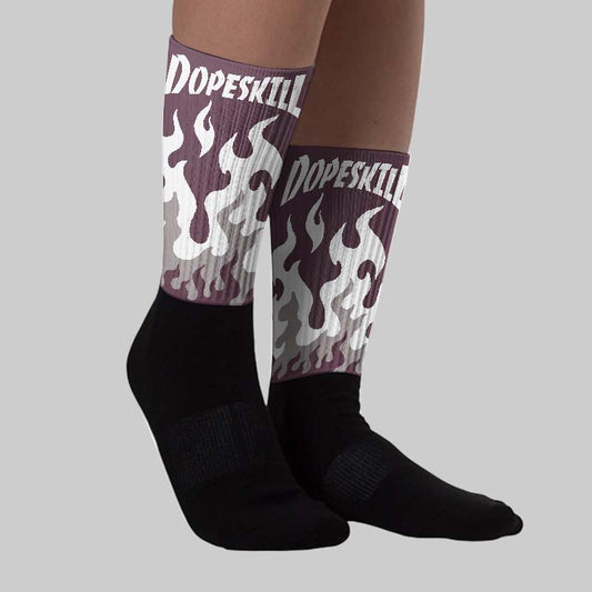 A Ma Maniere x Air 5s DopeSkill Sublimated Sock FIRE Graphic