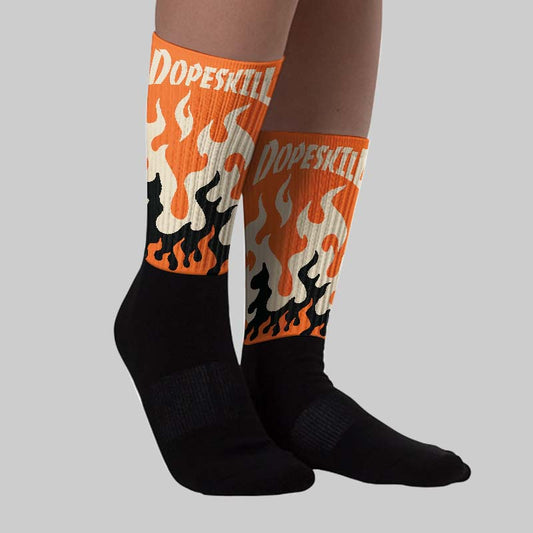 Starfish 3s DopeSkill Sublimated Sock FIRE Graphic