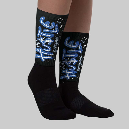 Awake NY x Racer Blue 5s DopeSkill Sublimated Sock Hustle Graphic