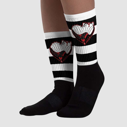 Red Taxi 12s DopeSkill Sublimated Socks Horizontal Stripes Graphic