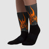 Fear Pack 3s DopeSkill Sublimated Socks FIRE Graphic