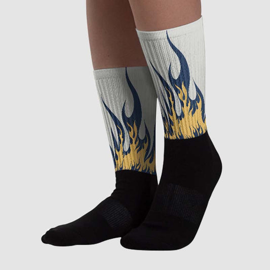 Dawn Photon Dust 5s DopeSkill Sublimated Socks FIRE Graphic