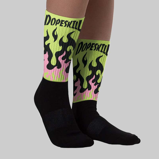 OG Chase B x Jumpman Jack DopeSkill Sublimated Sock FIRE Graphic