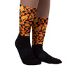 Brilliant Orange 12s DopeSkill Sublimated Socks Mushroom Graphic