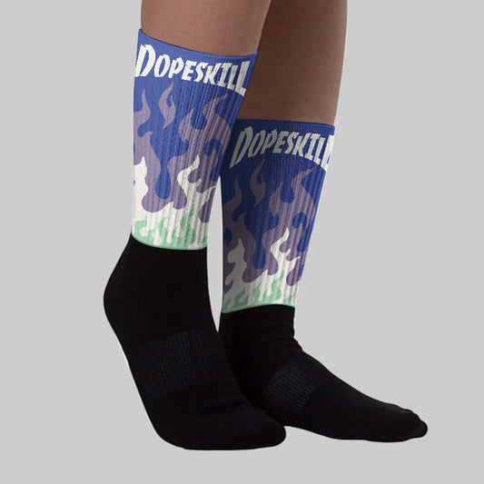 Voodoo Alternate 1s DopeSkill Sublimated Sock FIRE Graphic