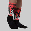 Reverse Infrared 6s DopeSkill Sublimated Sock FIRE Graphic