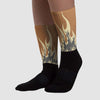 GORE-TEX “Brown Kelp” 6s DopeSkill Sublimated Socks FIRE Graphic