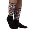 AJ Spizike Bred DopeSkill Sublimated Socks Mushroom Graphic