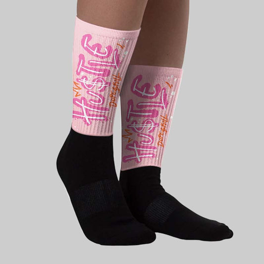 Spring Flowers 3s DopeSkill Sublimated Socks Hustle Graphic