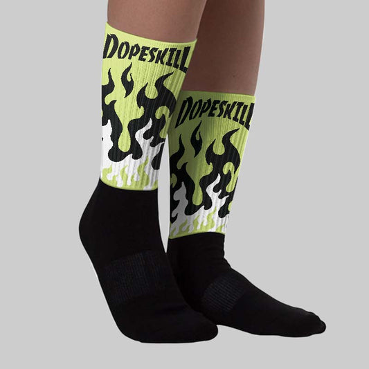 Sneaker School 11s DopeSkill Sublimated Sock FIRE Graphic