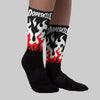 Black and White Collection DopeSkill Sublimated Socks FIRE Graphic