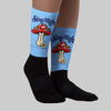 University Blue Collection DopeSkill Sublimated Socks Stay High Graphic