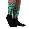 Green Glow 3s DopeSkill Sublimated Socks Slime Graphic