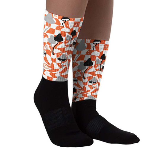 Georgia Peach 3s DopeSkill Sublimated Socks Mushroom Graphic