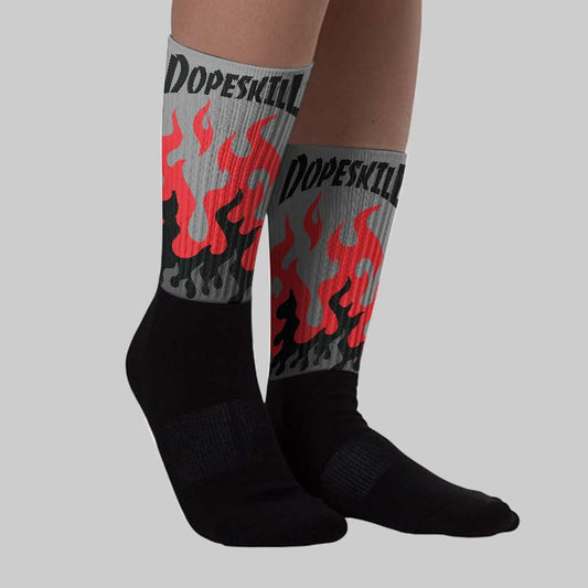 Shadow 10s DopeSkill Sublimated Sock FIRE Graphic
