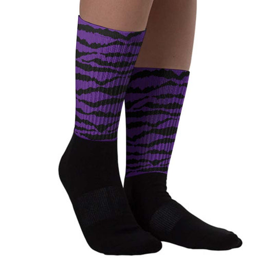 Field Purple 12s DopeSkill Sublimated Socks Abstract Tiger Graphic