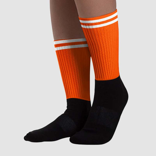 Orange Milk DopeSkill Sublimated Socks SPORT Graphic