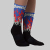 Rare Air 4s DopeSkill Sublimated Sock FIRE Graphic