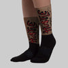 Olive 9s DopeSkill Sublimated Socks Hustle Graphic