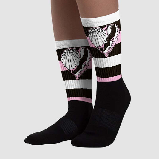 Neapolitan 11s DopeSkill Sublimated Socks Horizontal Stripes Graphic