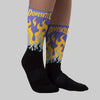 Lakers 4s DopeSkill Sublimated Sock FIRE Graphic