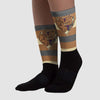 GORE-TEX “Brown Kelp” 6s DopeSkill Sublimated Socks Horizontal Stripes Graphic