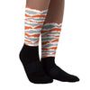 Georgia Peach 3s DopeSkill Sublimated Socks Abstract Tiger Graphic