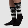 Off Noir 3s DopeSkill Sublimated Socks Horizontal Stripes Graphic