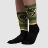 Craft Olive 4s DopeSkill Sublimated Socks Horizontal Stripes Graphic