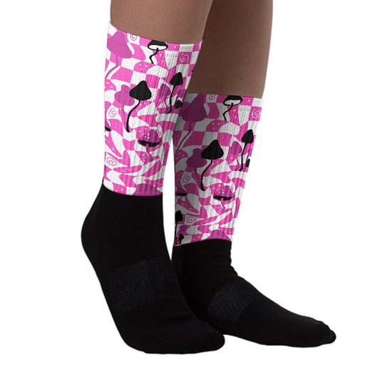 Hyper Violet 4s DopeSkill Sublimated Socks Mushroom Graphic