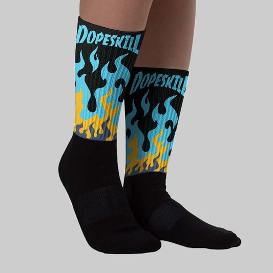 Gamma 11s DopeSkill Sublimated Sock FIRE Graphic