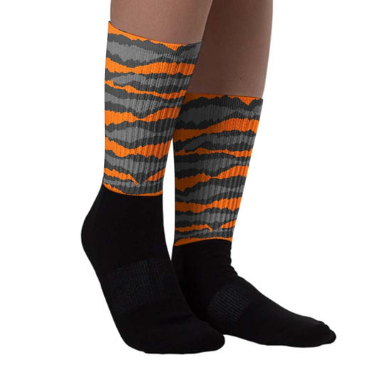 Fear Pack 3s DopeSkill Sublimated Socks Abstract Tiger Graphic