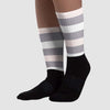 Cement Grey 2s DopeSkill Sublimated Socks Horizontal Stripes Graphic