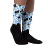 Powder Blue 9s DopeSkill Sublimated Socks Mushroom Graphic