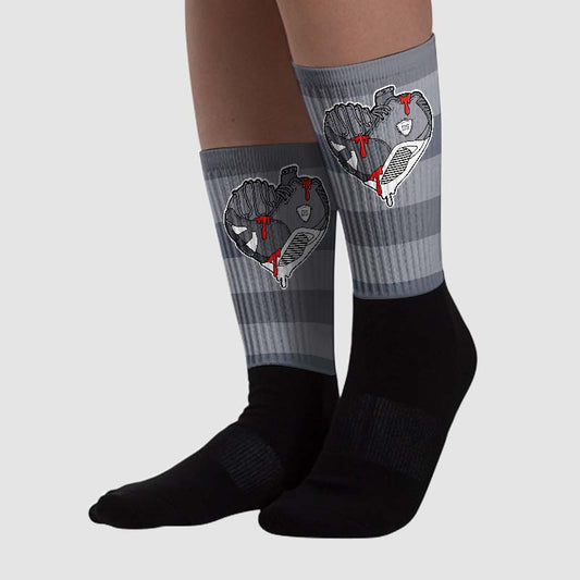 Stealth 14s DopeSkill Sublimated Socks Horizontal Stripes Graphic