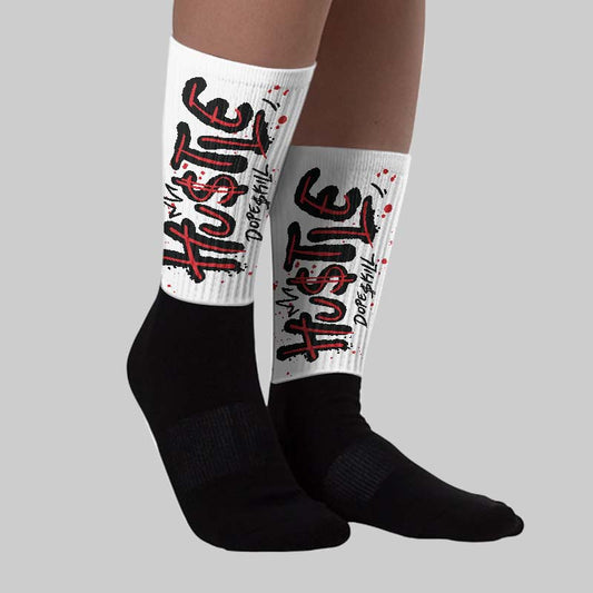 Black Metallic Reimagined 5s DopeSkill Sublimated Sock Hustle Graphic