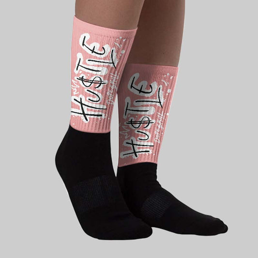Dusty Rose 40s DopeSkill Sublimated Sock Hustle Graphic