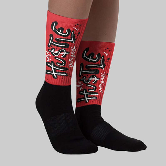 “Bloodline” 12s DopeSkill Sublimated Socks Hustle Graphic
