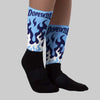 University Blue Collection DopeSkill Sublimated Socks FIRE Graphic