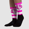 Dunk Low Active Fuchsia DopeSkill Sublimated Socks Horizontal Stripes Graphic