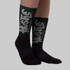 Black Cat 4s DopeSkill Sublimated Sock Hustle Graphic